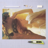 果物入りの女の子(Frederic Leighton) 薄葉紙 (クラフト)