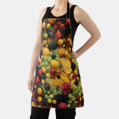 果物好きの人はカラフル皿を盛る エプロン (インサイチュ)