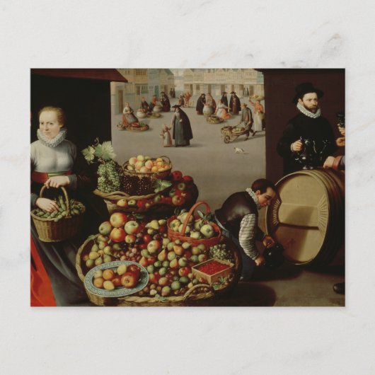 果物市場 ポストカード (正面)