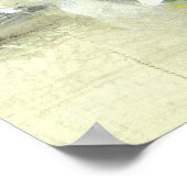 果物皿のシャンパングラス 静物画 ポスター (角)