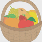 果物籠 シール (正面)