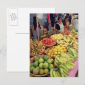 果物野菜の屋台 ポストカード (正面/裏面)