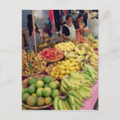 果物野菜の屋台 ポストカード (正面)