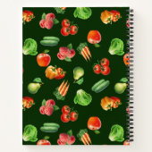 果物野菜パーソナライズされたレシピ ノートブック (裏面)