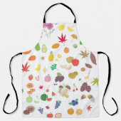 果物野菜プリント エプロン (正面)