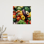 果物野菜 ポスター (キッチン)