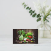 果物野菜/健康生活/ベジタリアンカード 名刺 (スタンド正面)
