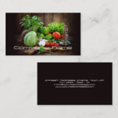 果物野菜/健康生活/ベジタリアンカード 名刺 (正面/裏面)
