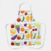 果物鮮やかイラスト エプロン