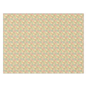 果物、桃、梨、レモン、水彩 テーブルクロス (正面(横))