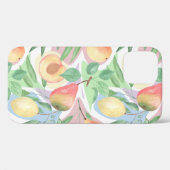 果物、水彩画、もも、梨、レモン Case-Mate iPhoneケース (裏面 (横))