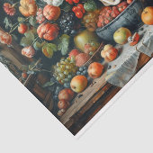 果物、花、スカルとバニタス –  薄葉紙 (詳細)