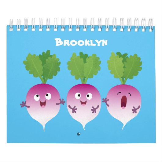 果物、野菜と植物の漫画 カレンダー (カバー)