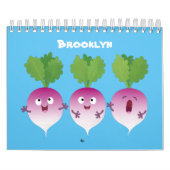 果物、野菜と植物の漫画 カレンダー (カバー)