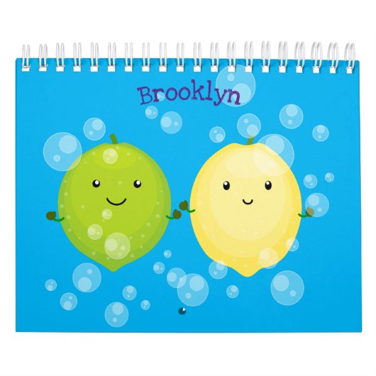 果物、野菜と植物の漫画 カレンダー (カバー)
