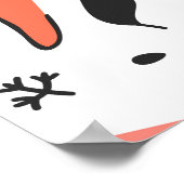 果物、野菜の手描きパターン。 ポスター (角)