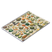 果物 野菜 ボタニカル 科学 イラスト ノートブック (左側)