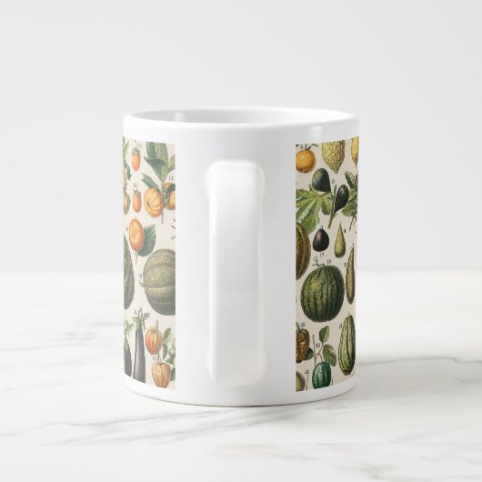 果菜植物科学イラストレーション ジャンボコーヒーマグカップ (裏面)