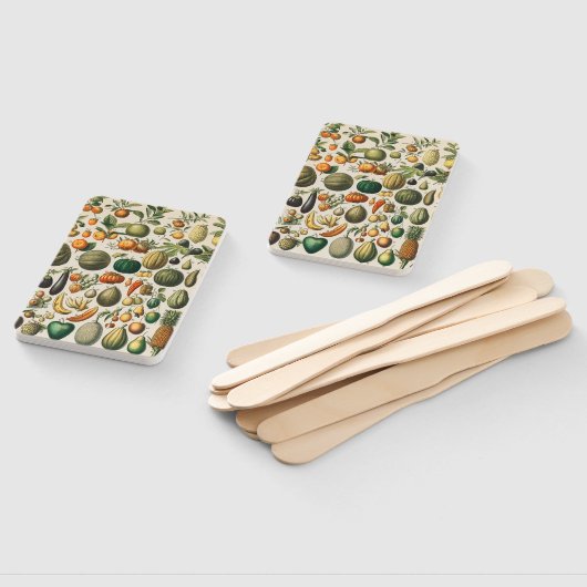 果菜植物科学イラストレーション ハンドファン (組立なし)