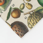 果菜植物科学イラストレーション フリースブランケット (角)