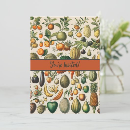 果菜植物科学イラストレーション 招待状 (スタンド正面)