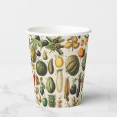 果菜植物科学イラストレーション 紙コップ (裏面)