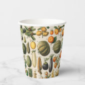 果菜植物科学イラストレーション 紙コップ (正面)
