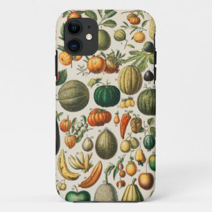 果菜植物科学イラストレーション iPhone 11 ケース