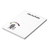 枝おもしろい漫画ぶら下がったからのかわいいオポッサム ノートパッド (回転)