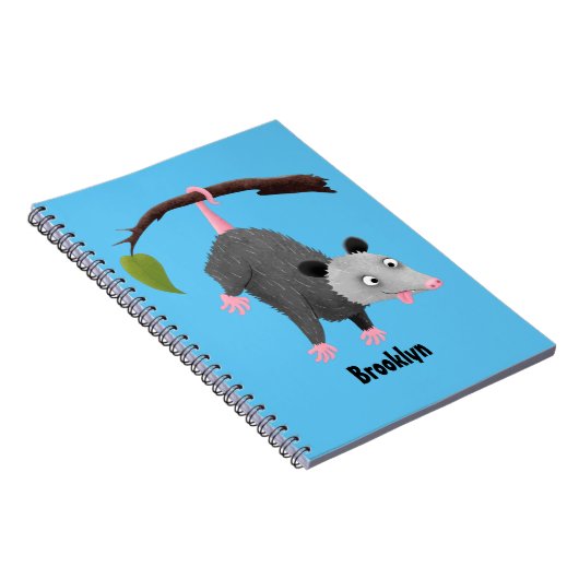 枝おもしろい漫画ぶら下がったからのかわいいオポッサム ノートブック (右側)