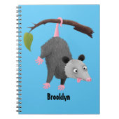 枝おもしろい漫画ぶら下がったからのかわいいオポッサム ノートブック (正面)