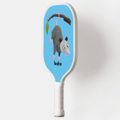 枝おもしろい漫画ぶら下がったからのかわいいオポッサム ピックルボールラケット (左)