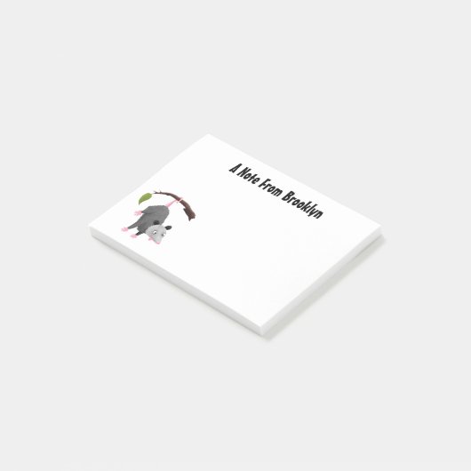 枝おもしろい漫画ぶら下がったからのかわいいオポッサム ポストイット (アングル)