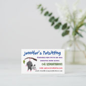 枝おもしろい漫画ぶら下がったからのかわいいオポッサム 名刺 (スタンド正面)