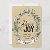 枝および果実の平和および喜び シーズンカード (裏面)
