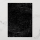 枝からぶら下がるゴシックな蜘蛛 箔招待状 (裏面)