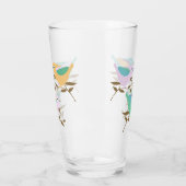 枝かわいらしの小さな鳥 タンブラーグラス (左)