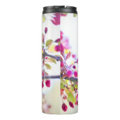 枝かわいらし写真に青と黄色の鳥 タンブラー (裏面)