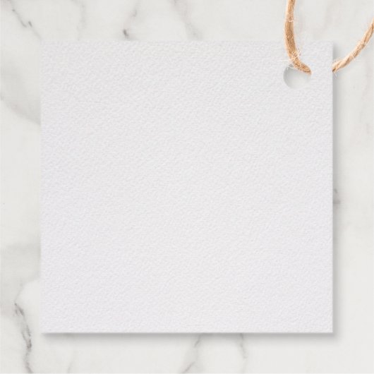 枝かわいらし写真に青と黄色の鳥 フェイバータグ (裏面)