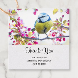 枝かわいらし写真に青と黄色の鳥 フェイバータグ