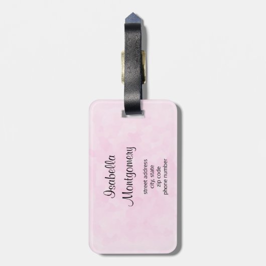 枝かわいらし写真に青と黄色の鳥 ラゲッジタグ (裏面縦)