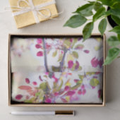 枝かわいらし写真に青と黄色の鳥 薄葉紙 (ギフト)