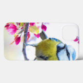 枝かわいらし写真に青と黄色の鳥 Case-Mate iPhoneケース (裏面 (横))
