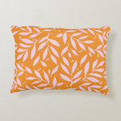 枝かわいらし – オレンジとピンク アクセントクッション (裏面)