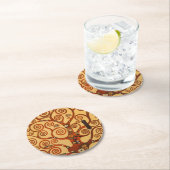 枝が渦巻く木 ラウンドペーパーコースター (インサイチュ)