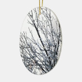 枝きらめく セラミックオーナメント (左)