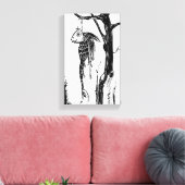 枝でつるしているタラ キャンバスプリント (インサイチュ (リビング))