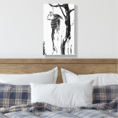 枝でつるしているタラ キャンバスプリント (インサイチュ (寝室))