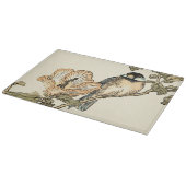 枝でとまる東洋の鳥 カッティングボード (角)