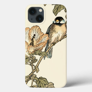 枝でとまる東洋の鳥 iPhone 13ケース
